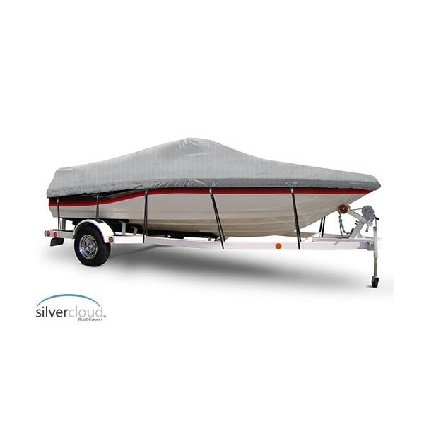 Eevelle Silvercloud Boat Cover TRI HULL RUNABOUT Inboard 17' 6in. L 84in. W Silver SCTR1784-SLR - main